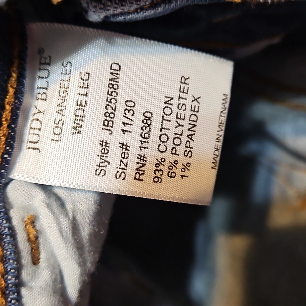 NWOT Judy Blue Wide-Leg High-Rise Jeans - Picture 12 of 12
